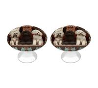 NWTRJ Pomelli per armadietti da cucina 2 pezzi, pomelli per cassettiere in stile moderno Manopole per cassetti rotondi per cani e cucine per casa ufficio cucina