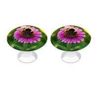 NWTRJ Pomelli per armadietto da cucina 2 pezzi, pomelli per cassetti in stile moderno pomelli per cassetti con api calabrone pomelli rotondi per casa ufficio cucina