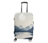 NWTRJ Rivers And Mountains - Copertura elastica lavabile per valigia, antipolvere, antigraffio, adatta per bagagli da 48 a 81 cm, Stile:, S