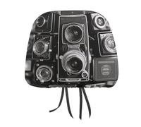 NWTRJ Set di 2 coperture per poggiatesta auto, stile vintage, morbide, traspiranti, universali, adatte per auto, camion, SUV, furgoni, accessori interni auto