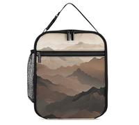 NWTRJ Smoky Mountains - Borsa termica per il pranzo, riutilizzabile, a prova di perdite, isolata, per donne, uomini, lavoro, ufficio, picnic