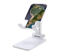 NWTRJ Supporto per telefono cellulare con immagine satellitare del Sud America Supporto per telefono regolabile in altezza Supporto per telefono da tavolo pieghevole compatibile con tutti i telefoni