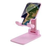 NWTRJ Supporto per telefono cellulare con immagine satellitare del Sud America Supporto per telefono regolabile in altezza Supporto per telefono da tavolo pieghevole compatibile con tutti i telefoni