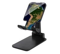 NWTRJ Supporto per telefono cellulare con immagine satellitare del Sud America Supporto per telefono regolabile in altezza Supporto per telefono da tavolo pieghevole compatibile con tutti i telefoni