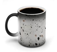 NWTRJ Tazza da caffè in terracotta bianca, 325 ml, divertente tazza in ceramica sensibile al calore, tazza da caffè che cambia colore, tazza da tè per casa, ufficio, viaggi