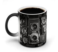 NWTRJ Tazza da caffè vintage da 325 ml, divertente tazza in ceramica sensibile al calore, tazza da caffè che cambia colore, tazza da tè per casa, ufficio, viaggi
