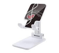 NWTRJ Treble Love and Music Supporto per telefono cellulare ad angolo regolabile in altezza Supporto pieghevole per telefono da tavolo compatibile con tutti i telefoni cellulari