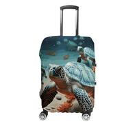NWTRJ Turtle Starfish - Copertura elastica per valigie da viaggio, lavabile, antipolvere, antigraffio, adatta per bagagli da 48 a 81 cm, Stile:, XL