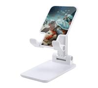 NWTRJ Turtle Starfish - Supporto per telefono cellulare ad angolo regolabile in altezza, pieghevole, compatibile con tutti i telefoni cellulari