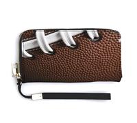 NWTRK American Football Lacci Portafogli in Pelle Zip Intorno Pochette Signore Porta Carte di Credito Frizione Borsa per le Donne, stile, 20.0*10.5cm