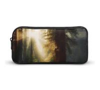 NWTRK Grande astuccio per matite con luce del sole mattutino nel deserto, astuccio estetico portatile per donne e uomini, astuccio per penne carino organizer per cancelleria, borsa multifunzionale per