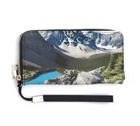 NWTRK Montagne Portafogli in Pelle Zip Intorno Pochette Signore Porta Carte di Credito Pochette Borsa per le Donne, stile, 20.0*10.5cm