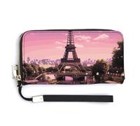 NWTRK Parigi Portafogli in Pelle Zip Intorno Pochette Signore Porta Carte di Credito Pochette Borsa per le Donne, stile, 20.0*10.5cm