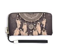 NWTRK Portafogli in pelle acchiappasogni con cerniera intorno alla pochette da donna porta carte di credito pochette per donne, stile, 20 x 10,5 cm