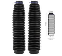 NX 650 Dominator 1989 1990 1991 coppia Soffietti neri ghette cuffie forcella #