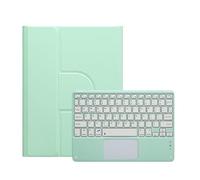NXCVBNKZJ kuaijiexiaopu Square/round Keycap Keyboard 360° Rotating Protective Case Suitable for iPad 10th-Gen 10.9 inch 2022(Fresh Green+Touch Keyboard)