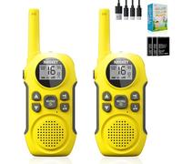 NXGKET Walkie Talkie Bambini Ricaricabile,Giocattoli all'aperto per bambini da 3 a 12 anni, 16 canali radio lampada per campeggio gioco d'avventura escursionismo