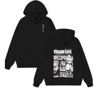 NXKAFAH Anime Vinland Saga Indossa Manga Thorfinn Karlsefni Uomo Donna Abbigliamento Harajuku Stile Oversize Felpa con Cappuccio Coppia Gilet Invernale