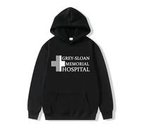 NXKAFAH Felpa con Cappuccio da Uomo a Maniche Lunghe Grey Sloan Memorial Hospital Meredith Derek Shepard Grey's