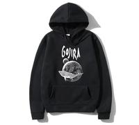 NXKAFAH Felpa con Cappuccio da Uomo con Stampa della Copertina dell'album Gojira from Mars To Sirius della Band Metal Francese, vestibilità Regolare, Maniche Lunghe