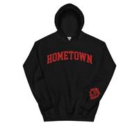 NXKAFAH Felpa con Cappuccio JonasBrothers Hometown, alla Moda, a Maniche Lunghe, con Cappuccio, Casual, con Lettere e Stampa Grafica, Unisex, Streetwear