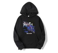 NXKAFAH Felpa con Cappuccio Unisex Skull Fist Head of The Park LL1802 Maniche Lunghe