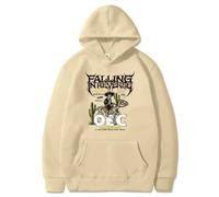 NXKAFAH Felpa Falling in Reverse OBC Reimagined, con Stampa Grafica, per Donne e Uomini, con Cappuccio, Pullover Casual Creativo.