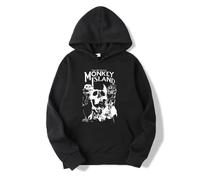 NXKAFAH Felpe con Cappuccio The Secret of Monkey Island, Top Estivo Oversize, Taglie Forti, Felpe con Cappuccio da Uomo