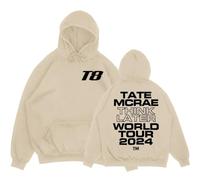 NXKAFAH It's Ok I'm Ok Tate McRae Felpe con Cappuccio T8 Think Later World Tour Felpe Ropa Hombre Sudaderas Felpa con Cappuccio Invernale a Maniche Lunghe da Uomo