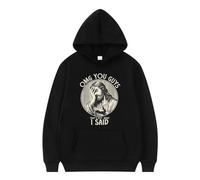 NXKAFAH Oh Mio Dio, Ragazzi! Felpa con Cappuccio Vintage con Grafica I Never Said da Uomo e da Donna, di Alta qualità, Autunno Inverno, Casual, Oversize, Harajuku.