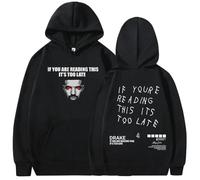 NXKAFAH Rapper Drake If You're Reading This It's Too Late Album Felpe con Cappuccio Abbigliamento Moda Uomo Felpe Hip Hop Felpe Casual in Pile Maglioni