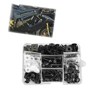 NXLJA Accessori per Il Corpo Kit Bulloni E Dadi per Carenatura Moto per Honda Silver Wing GT 400 600 GT600 GT400 FSC600 ST1100 ST1300/ST1300A Clip di Fissaggio Carrozzeria Viti Dadi(Black)