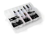 NXLJA Accessori per Il Corpo Motocicletta per Kawasaki VN 750 800 900 1600 2000 per Vulcan/S 500 650 900 1500 Kit di Viti, Bulloni, Dadi, Molle E Clip di Fissaggio per Carenatura(Black)