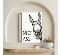 NXMYDBD Simpatico animale, simpatico poster da parete per il bagno, simpatico poster da bagno con animali, divertente poster da bagno per bambini, stampa di animali (80x100 cm/senza cornice)