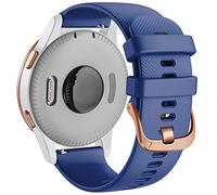 NXNONEPD 18mm Silicone Leather Women Watch Straps,For Vivoactive 4S 3S Venu 2S Smart Watch For Active S Move 3S Quick release Bracelet