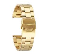 NXNONEPD , 20/22 mm Solid in acciaio inossidabile in acciaio inossidabile Gold rosa/oro/blu pieghevole cingola in metallo bande di sostituzione Bracciale