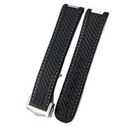NXNONEPD 20mm Rubber Silicone Watch Strap Fit For Omega Moon AT150 300 Steel Buckle Watchband Bracelets Rose Gold