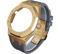 NXNONEPD 4rd gen metal watch case fluorine rubber strap stainless steel bezel rubber sport watchband mod kit,for ga2100 ga-2100 ga2110 modification and upgrade Origin China