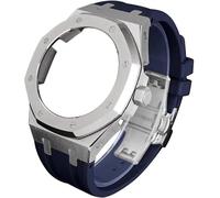 NXNONEPD 4rd gen metal watch case fluorine rubber strap stainless steel bezel rubber sport watchband mod kit,for ga2100 ga-2100 ga2110 modification and upgrade Origin China