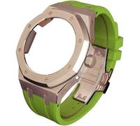 NXNONEPD 4rd gen metal watch case fluorine rubber strap stainless steel bezel rubber sport watchband mod kit,for ga2100 ga-2100 ga2110 modification and upgrade Origin China