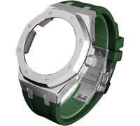 NXNONEPD 4rd gen metal watch case fluorine rubber strap stainless steel bezel rubber sport watchband mod kit,for ga2100 ga-2100 ga2110 modification and upgrade Origin China