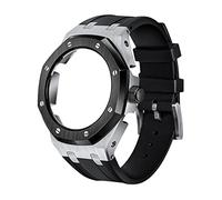 NXNONEPD 5rd Kit Silicone Watch Band Strap Metal Bezel Models For GA2100/GA2110, Men's Watch Modding Replacement Accessories Set, Case Band With Tools
