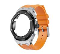 NXNONEPD 5rd Soft Silicone Strap Metal Case For GA2100VB-1A,GA2100-1A1,GA2100-7A Mod Retrofit Kit