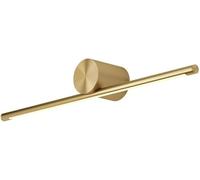 NXNONEPD American Minimalist Mirror Front Wall Lamp H65 All-Copper Bathroom Wall Sconce LED Eye-Protection Bath Mirror Lamps Three-Color Light Change Vanity Light(Gold,40CM)
