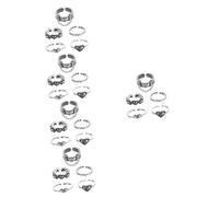 NXNONEPD Anelli cardiaci annati vintage decorazione retrò l'anello anello anello personalizzato anello fresco ornamento anelli freschi non chiuso ad anello decorativo gioiello di dita