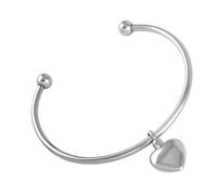 NXNONEPD Apertura dei braccialetti di cenere coloranti in acciaio Bracciale di gioielli cenere con inciso inciso per l'urna del cuore per ceneri umane/animali domestici