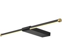 NXNONEPD Bath Mirror Lamps Mid Century Vanity Lights for Bathroom Over Mirror Black Gold Bathroom Wall Light LED Dimmable Mirror Lamps Modern Farmhouse Wall Sconce(60CM)