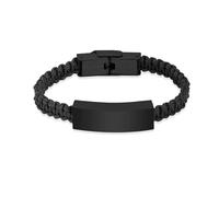 NXNONEPD Bracciale di cremazione per cenere fatte a mano intrecciate intrecciate Memorial S Memorial S Keepsake Jewelry for Women Men-Silver 22cm