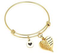 NXNONEPD Bracciale di gioielli cremation per cenere - braccialetti di urna per il cuore in acciaio inossidabile per cenere sempre nel mio cuore memoriale di gioielli, 2