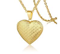 NXNONEPD Catene, collane a sospensione per donne cavi in acciaio inossidabile forma del cuore aperta Design a sospensione Promise collana per donne